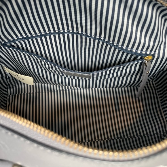 Kate Spade Catherine Pippa Street Pippa Satchel Gray Leather - Picture 11 of 13